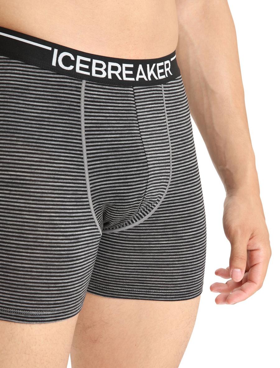 Icebreaker Merino Anatomica Boxers Férfi Fehérnemű Szürke | HU 1314WNBY